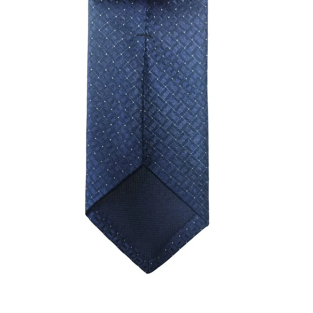 MICHAEL KORS, ties for dress suits, polyester and viscose, blue, for men.